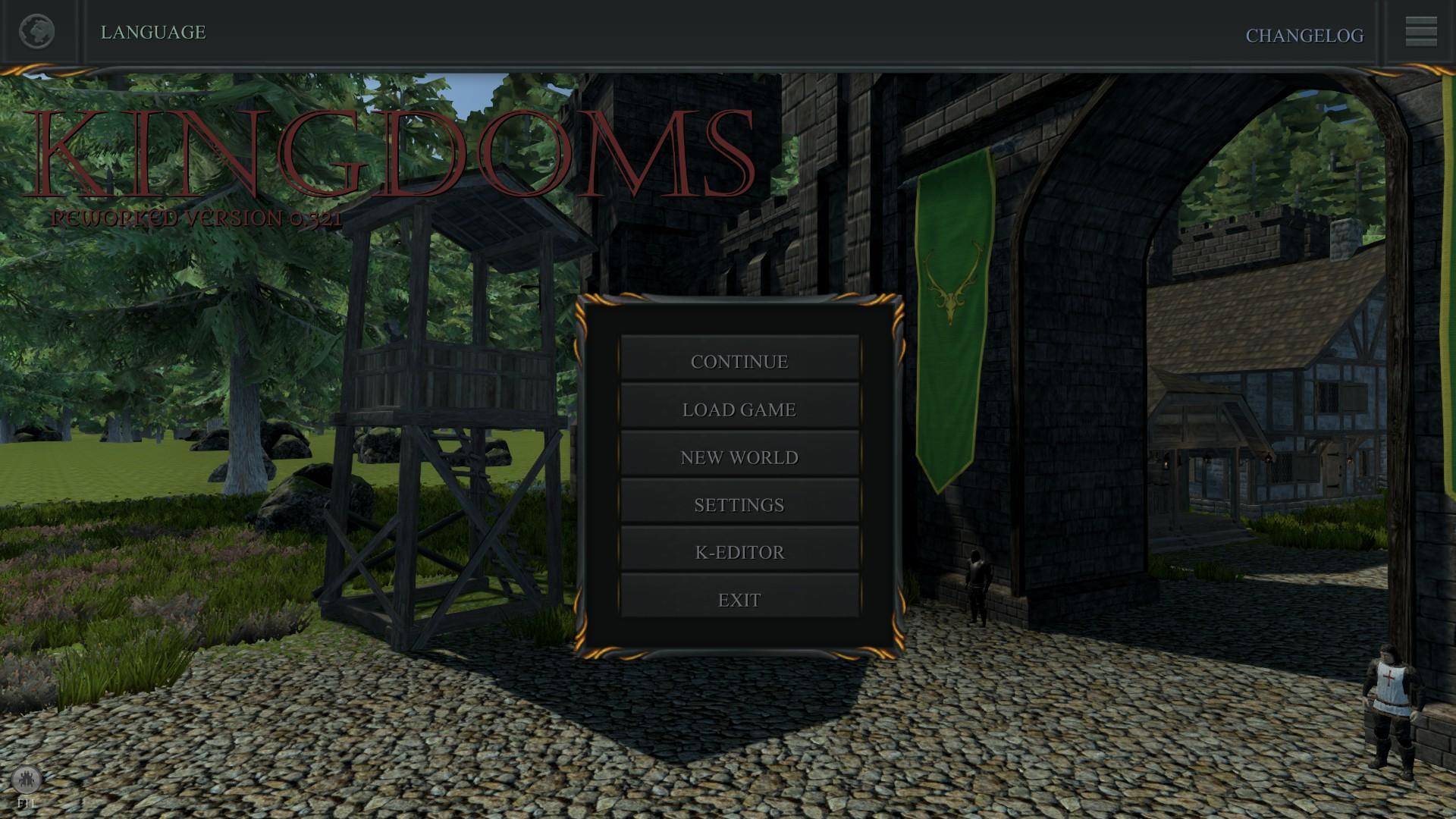 Kingdoms 2 Kingdoms - Hauptmenü