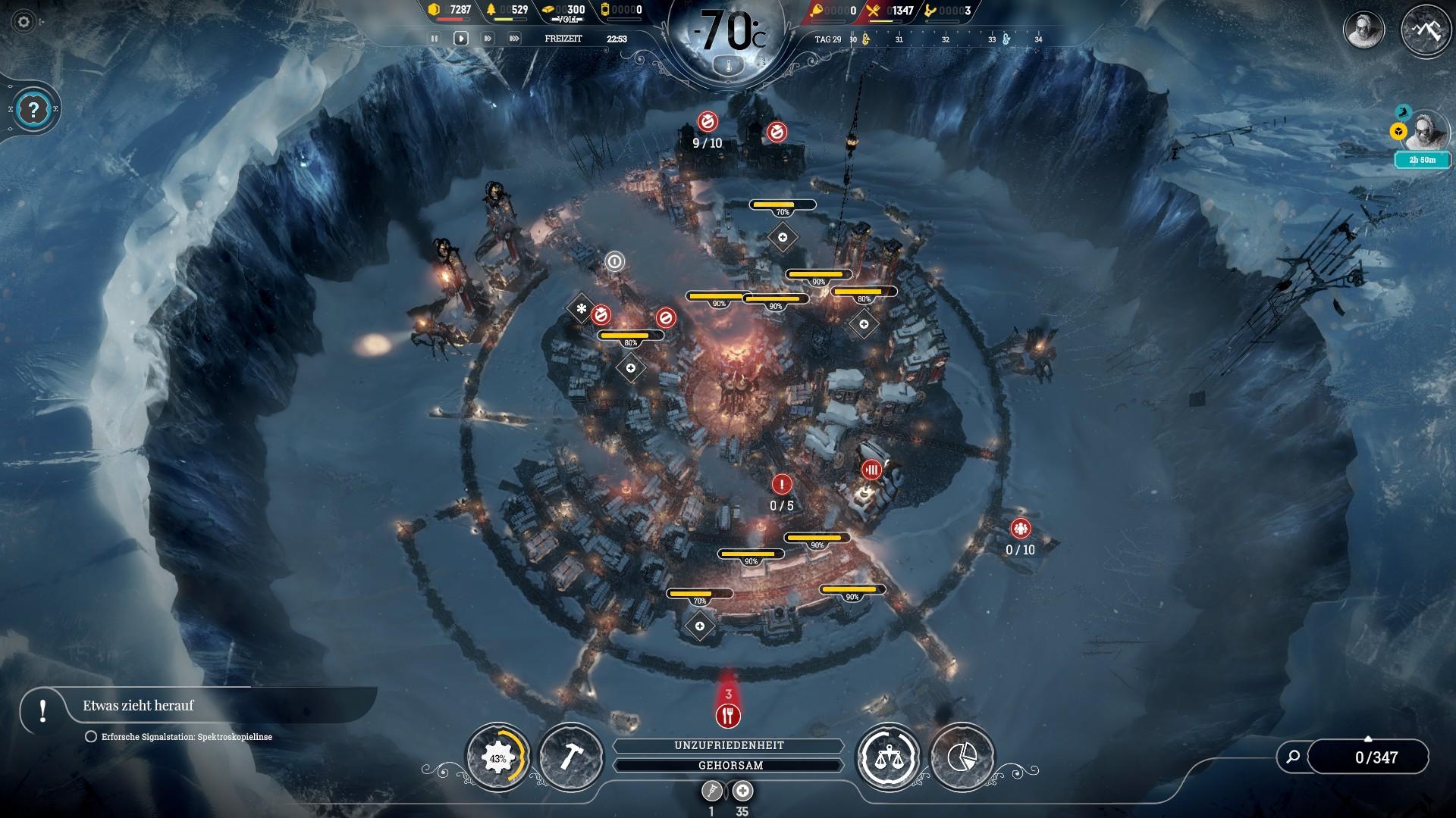 Frostpunk 3 Frostpunk - Ingame; Siedlung bei höherer Kälte