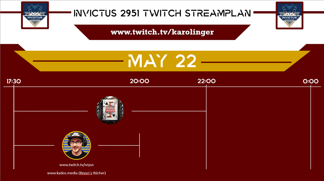 Karolinger - Invictus Launch Week - Streamplan - Reysn
